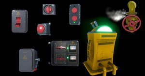 Buttons,Switches and Levers. | 3D Props | Unity Asset Store