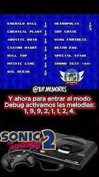 Sonic 2 - Debug mode