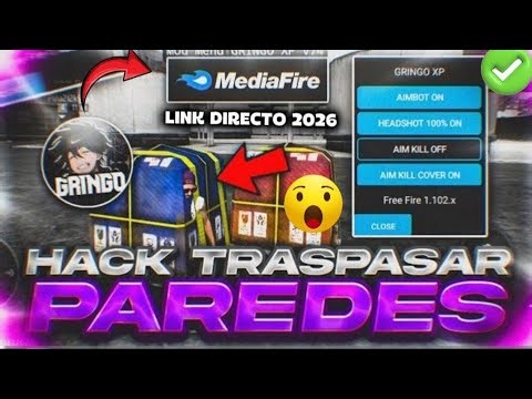 ✅️GRINGO XP ACTUALIZADO NUEVO HACK MOD MENU ACTUALIZADO LINK DIRECTO MEDIAFIRE🤩PARA FREE FIRE 2026 😱