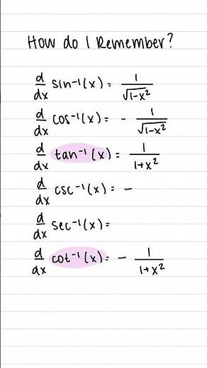 Differentiating Inverse Trig