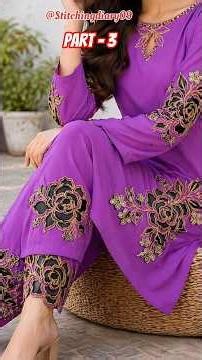 🔥Gotta Patti Embroidery border designs With Sewing Machine 💯#ytshorts #ytviral #fashion #embroidery