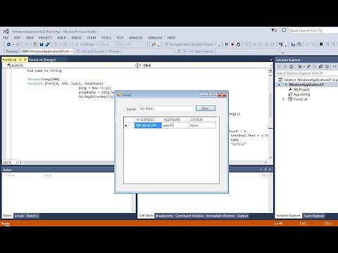Scan network using VB.NET