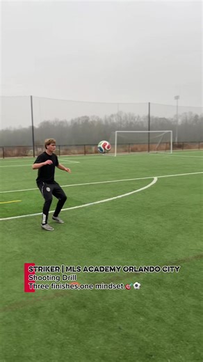 MLS NEXT Striker | 3-Phase Shooting Drill 1️⃣ Two-touch finish — clean control, quick release 2️⃣ Control a bouncing ball or pass — balance and composure 3️⃣ Wall pass (give-and-go) — timing, movement, finish Different situations. Same demand: quality finishing under speed. Top strikers adapt fast — and finish no matter how the ball arrives. #PathToProSoccer #MLSNext #StrikerTraining #FinishingDrill #GoalScorer