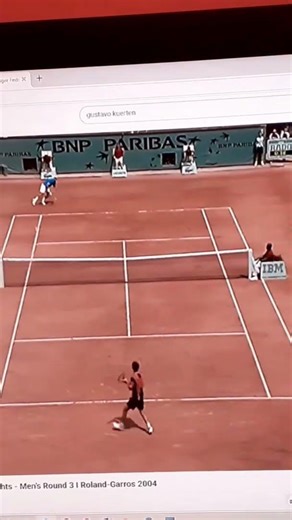 French Open 2004 🎾 Awesome Backhand from Gustavo Kuerten