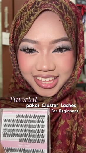 Tutorial pake cluster lashes buat pemula❤️ ini lashes yg sering bgt kalian tanyain ke aku dari @Lashtific btw aku varian Wink ya💋#baddielashes