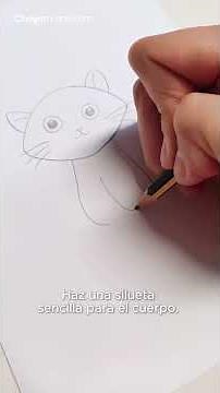 Cómo dibujar un gato ¡Muy sencillo!