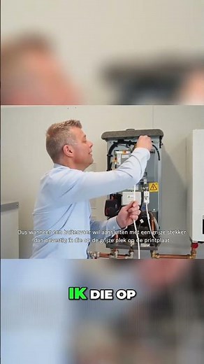 Ontdek hoe je de binnenunit van een hybride warmtepomp elektrisch aansluit #hybride #warmtepomp