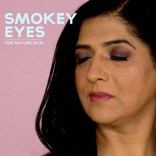 501K views · 3K reactions | Here's a complete breakdown of the MOST REQUESTED smokey eye makeup look for creased, wrinkled and mature skin! | Glamrs | Facebook
