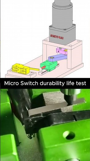 Micro Switch durability life test #mechanism #automation #engineering #mechanic #mechanical