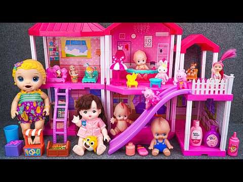 92 Minutes Satisfying with Unboxing Baby Doll's House & Family Playground Toy Set ASMR 🐖 Review Toys