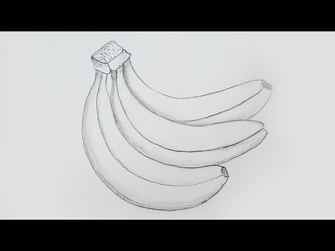 How to draw a bunch of banana step by step for beginners | Pencil Art Work