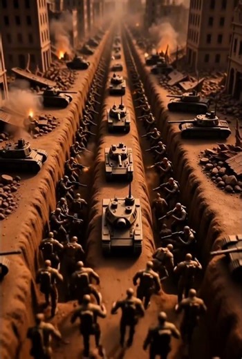 miniature army vs zombies 🧟‍♂️ #trending #aigenerated #edit #shorts #memes