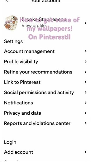 How to get my wallpapers on Pinterest