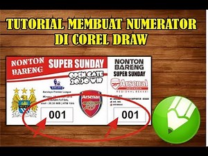 TUTORIAL CARA MUDAH PRINT KUPON DENGAN NUMERATOR DI CORELDRAW
