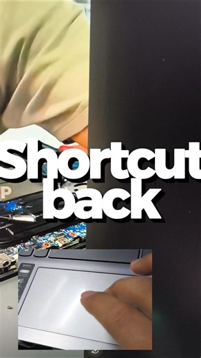 shortcut back user laptop #tutorial