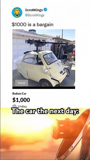 Not a bad deal for a car tank 😁