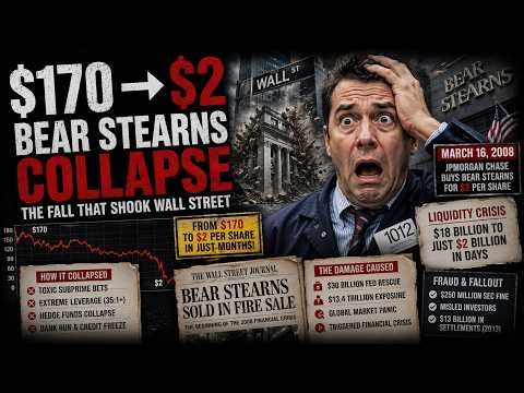 How a $170 Stock Crashed to $2 Overnight | Bear Stearns Collapse