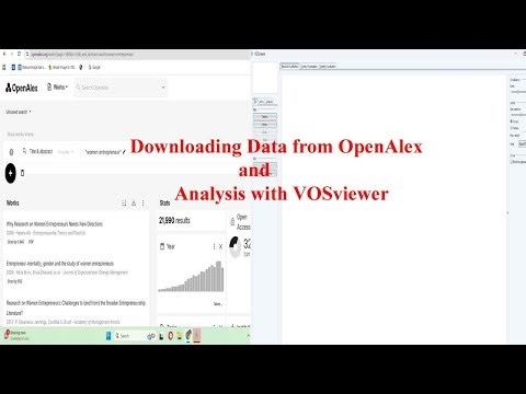 Downloading Data from OpenAlex and Analysis with VOSviewer