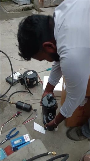 new compressor installation