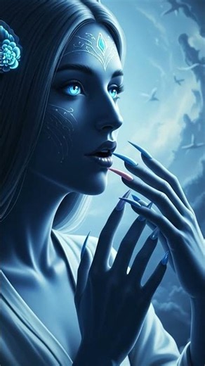 Ethereal Blue Elf Whisper ASMR ✨🌌 Deep Relaxation AI ASMR #shorts