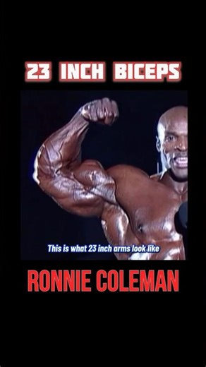 23 Inch Biceps-Ronnie Coleman #ronniecoleman #bodybuildingmotivation #gymshorts