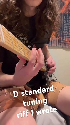 D standard tuning riff I wrote #guitar