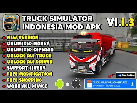 🔥 Truck Simulator ID (Indonesia) MOD APK v1.1.4 | Unlimited Money | Unlock All Truck & Drivers