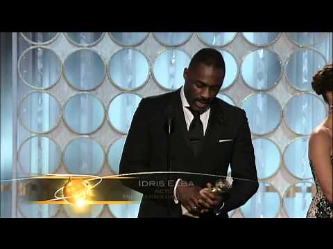 Idris Elba Wins Best Actor TV Series - Golden Globes 2012