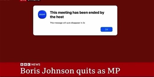 BBC suffers awkward Zoom fail during live interview about Boris Johnson's resignation