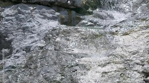 Geothermal pool and hot spring in Sumatra, Indonesia. Natural thermal waterfall no people. Samosir island, Lake Toba, famous tourism destination.