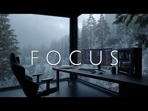 Deep Focus Music for Coding & Writing ~ Deep Work Soundtrack in Calm Winter Setting
