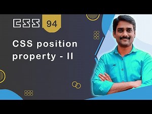 CSS position Property | CSS position: relative; Explained - CSS Tutorial 94 Video Lecture | Crash Course for Software Development (English)