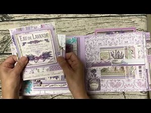 scrapbooking stamperia Provence mini album🍀overview🍀