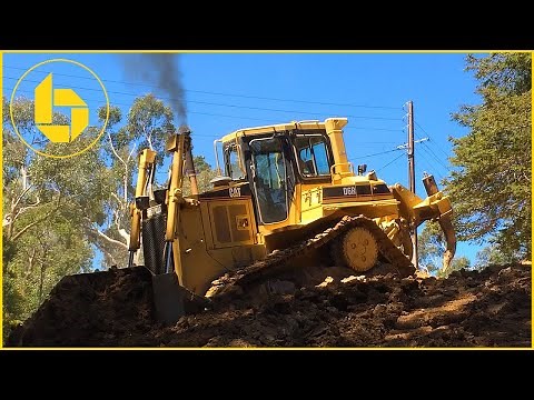 Caterpillar D6 Bulldozer at work