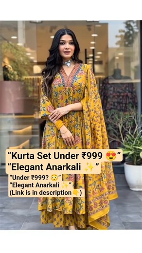 Elegant Anarkali Kurta Set for Women ✨Perfect for festive & daily wear 💖
