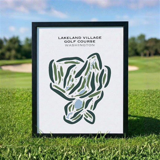 Lakeland Village Golf Course, WA | Golf Course Map, Golf Map, Golfer Gift for Him, Scorecard Layout, Golfer Boyfriend Gift, Art Print Decor - Etsy Canada