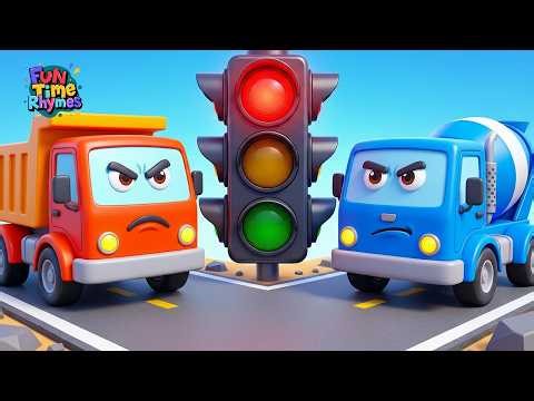 Construction Vehicles Rescue 🚜 Building a New Road Song for Kids Street Vehicles & Trucks