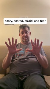 ASL sign for scary, scared, afraid, and fear / Learn ASL #scary #scared #afraid #fear | American Sign Language Tutoring with Sean McCauley