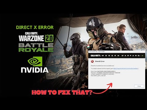 Call Of Duty Warzone 2.0 DIRECT X Error Fix | Simple Fix | 2023