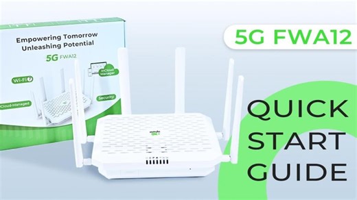 5G FWA12 Quick Start Guide | Kenneth Hunter