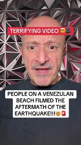 People on a beach in Venezuela filmed the aftermath of the earthquake!!! 🤯🚨 #venezuela🇻🇪 #beach #earthquake #scary #weather
