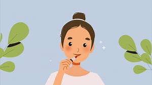 Cartoon Lipstick Application Make Up