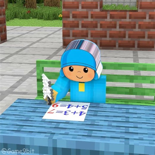 Did Sprunki Elly cheat on the math test? 🤔👍