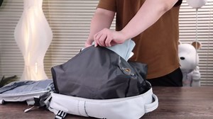 Vacuum Compression Backpack, Travel Vacuum Backpack with Electric Vacpack Pump, Flight Approved Carry On Personal Item Suitcase Luggage for Men Women, Light Blue