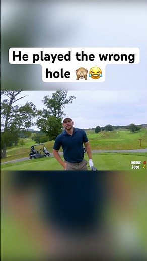 Tooms Played the WRONG Hole 😭 ‪@ToomsGolf‬ ‪@tacogolf‬ #shorts #funny #golf
