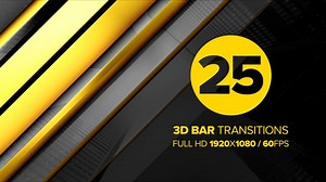 3D Bar Transitions Motion Design