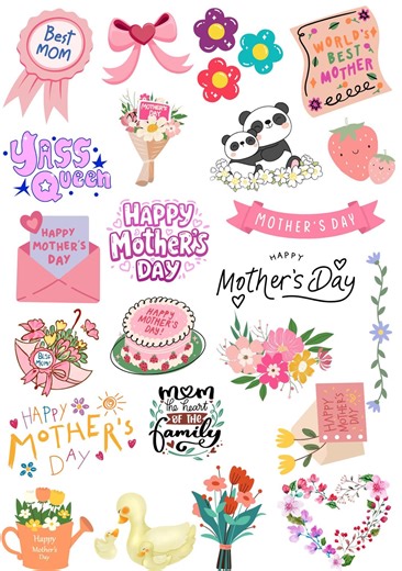 Mother's Day Inspired Stickers - Etsy