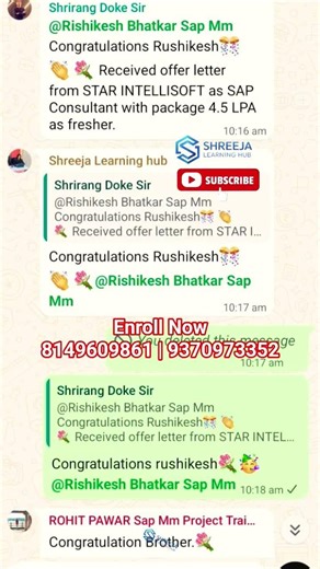 Freshers SAP MM Job 🚀 | 4.5 LPA Placement #shorts