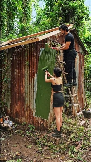 From Old Rusty Shed to Modern Off-Grid Tiny Home