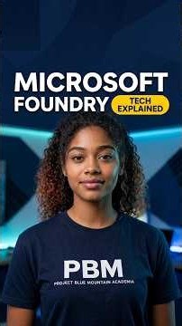 Microsoft Foundry - Part 1 #ai200 agentdevelopment #aiagents #microsoftfoundry #education #aishorts